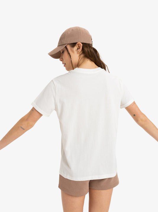 Roxy Women's Oceanregular Poster Short Sleeve T-Shirt Egret ERJZT05911-WBS0