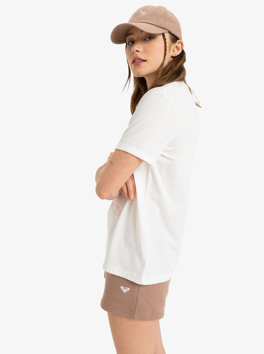 Roxy Women's Oceanregular Poster Short Sleeve T-Shirt Egret ERJZT05911-WBS0