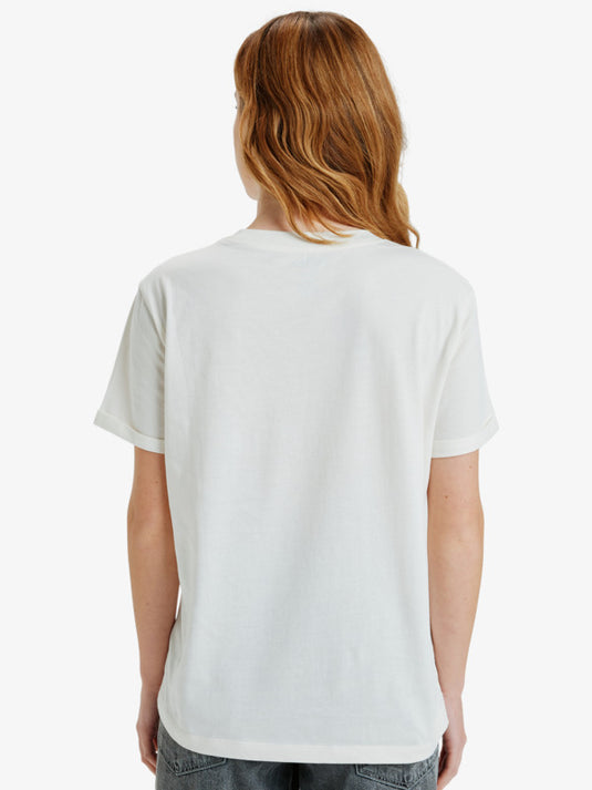Roxy Women's Oceanregular Poster Short Sleeve T-Shirt Egret ERJZT06017_WBS0