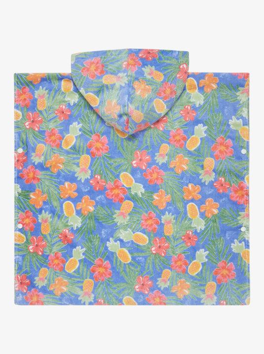 Roxy Kids' Stay Magical Girls Poncho Towel 59x56cm Grapemist Tropical Par Tay ERLAA03056-PJB6