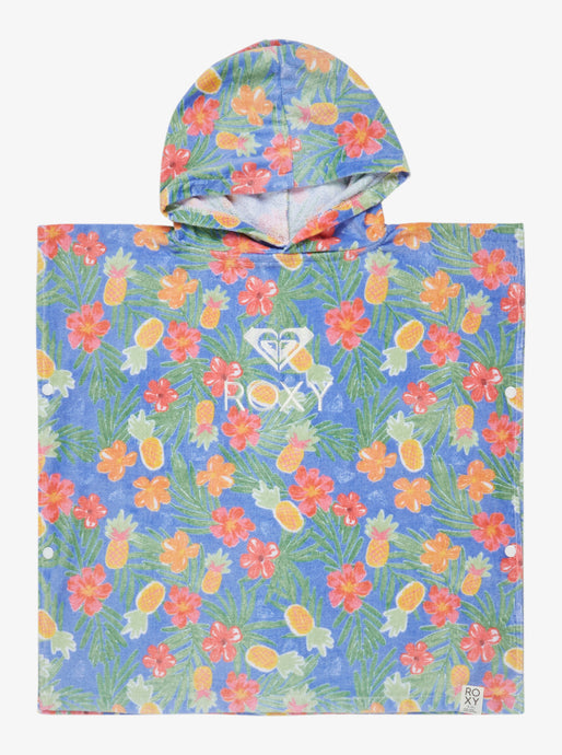 Roxy Kids' Stay Magical Girls Poncho Towel 59x56cm Grapemist Tropical Par Tay ERLAA03056-PJB6