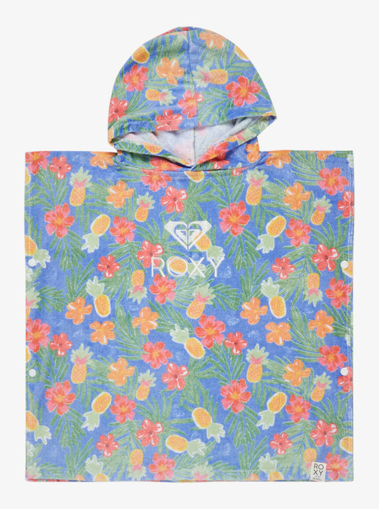 Roxy Kids' Stay Magical Girls Poncho Towel 59x56cm Grapemist Tropical Par Tay ERLAA03056-PJB6