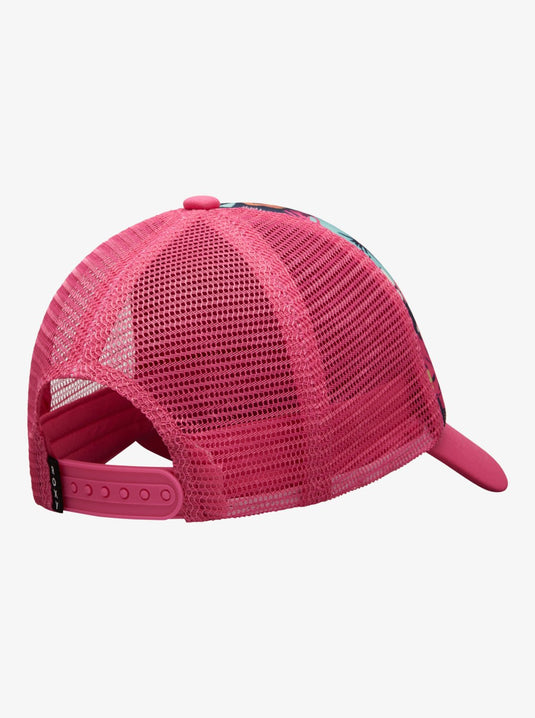 Roxy Kids' Sweet Emotions Trucker Cap Mood Indigo Morning Flowers Tw ERLHA03175-BSP6