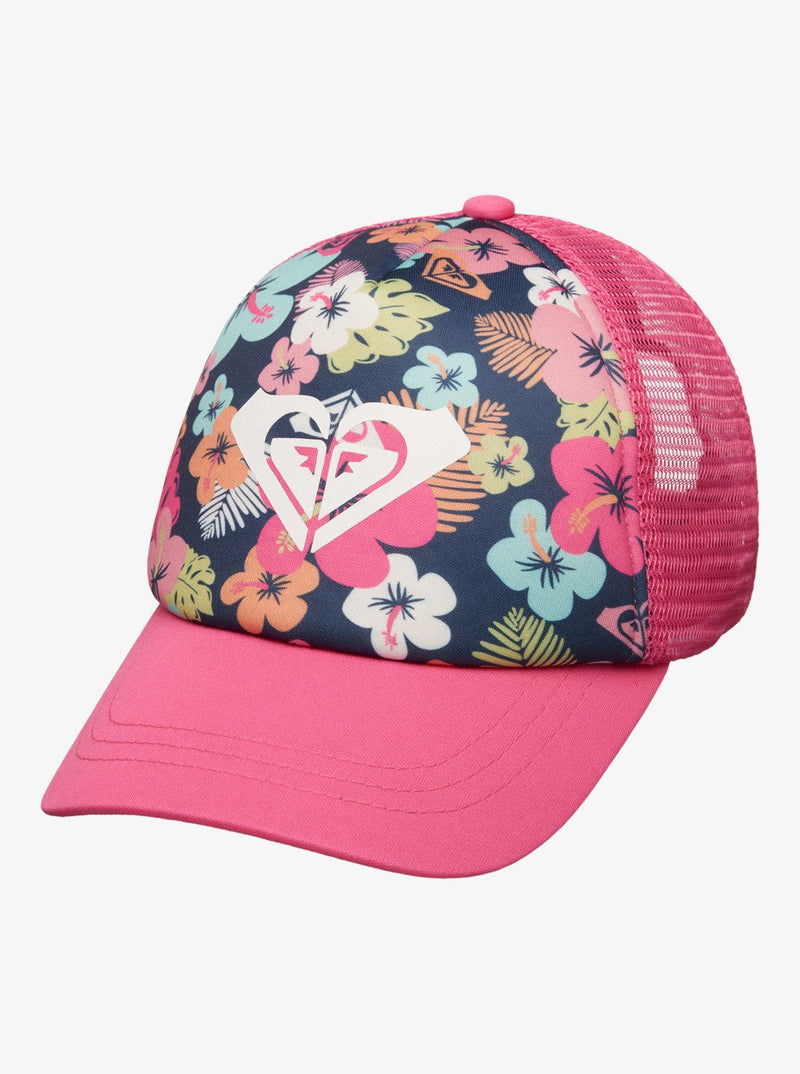 Load image into Gallery viewer, Roxy Kids' Sweet Emotions Trucker Cap Mood Indigo Morning Flowers Tw ERLHA03175-BSP6
