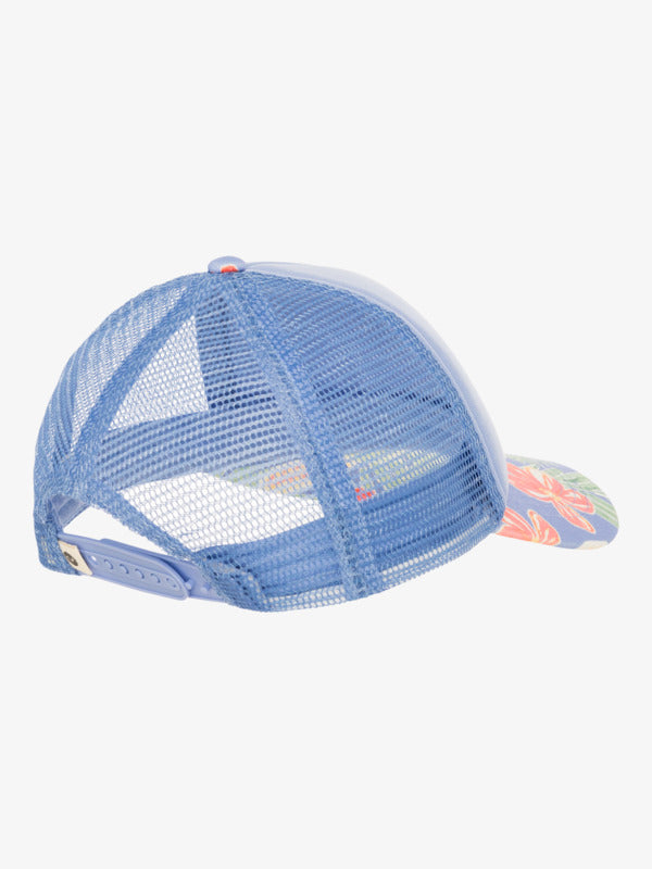 Load image into Gallery viewer, Roxy Kids&#39; Sweet Emotions Trucker Cap Grapemist Tropical Par Tay ERLHA03175_PJB6
