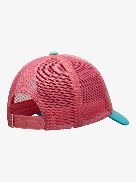 Roxy Kids' Sweet Emotions Trucker Cap Plumeria Hippie Hour Diagonal ERLHA03175-XMGN