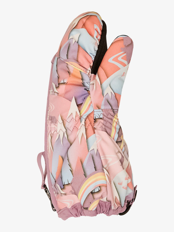 Load image into Gallery viewer, Roxy Kids' Snow Up Mittens Snow Gloves Coral Chic Papercut ERLHN03013-NKN2
