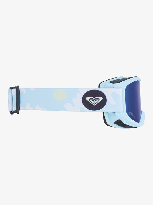 Roxy Kids' Sweetpea Ski/Snowboard Goggles Big Flowers/Clux Ml Lt Blue S3 ERLTG03005-BDF0