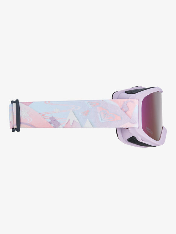 Load image into Gallery viewer, Roxy Kids&#39; Sweetpea Ski/Snowboard Goggles Papercut/Clux Ml Pink S3 ERLTG03005-PPJ0
