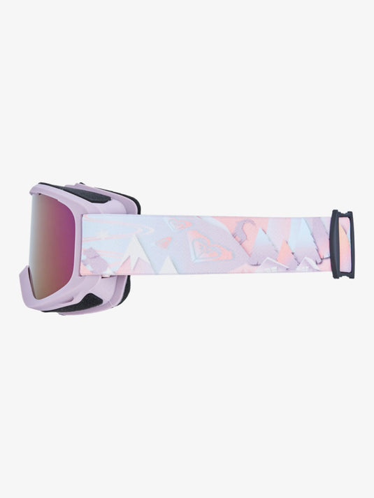 Roxy Kids' Sweetpea Ski/Snowboard Goggles Papercut/Clux Ml Pink S3 ERLTG03005-PPJ0