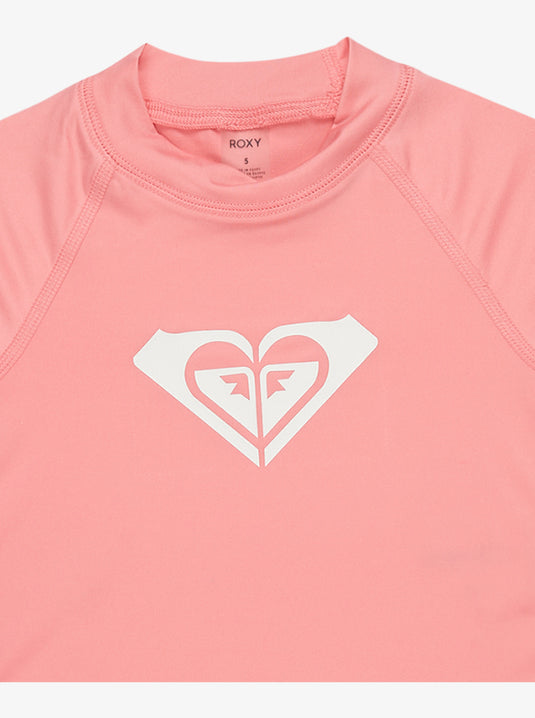 Roxy Kids' Whole Hearted Short Sleeve Rash Vest (2-7) Plumeria ERLWR03230-MHD0