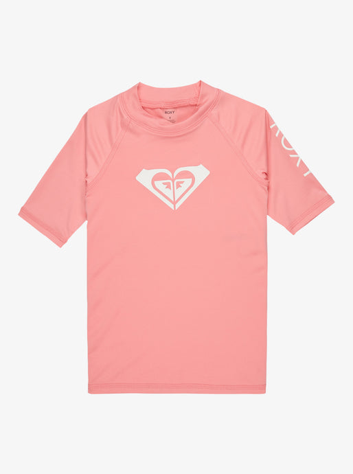 Roxy Kids' Whole Hearted Short Sleeve Rash Vest (2-7) Plumeria ERLWR03230-MHD0