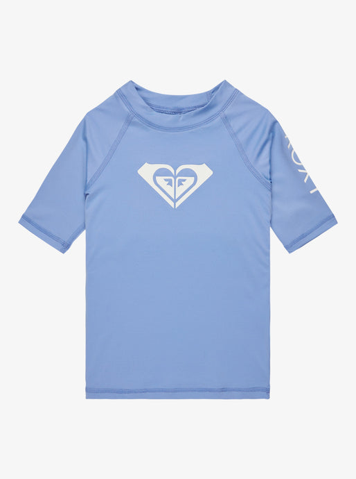 Roxy Kids' Whole Hearted Short Sleeve Rash Vest (2-7) Grapemist ERLWR03230-PJB0