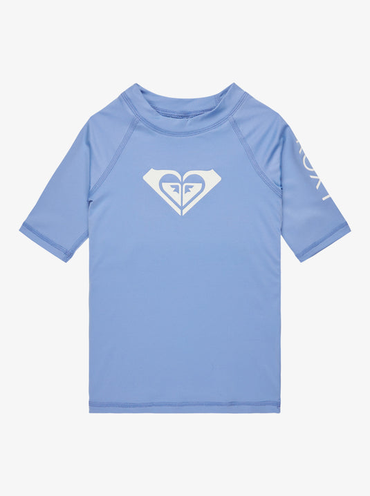 Roxy Kids' Whole Hearted Short Sleeve Rash Vest (2-7) Grapemist ERLWR03230-PJB0