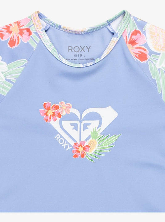 Roxy Kids' Tropical Story Long Sleeves Two Piece Rashguard Set Grapemist Tropical Par Tay ERLWR03330_PJB6