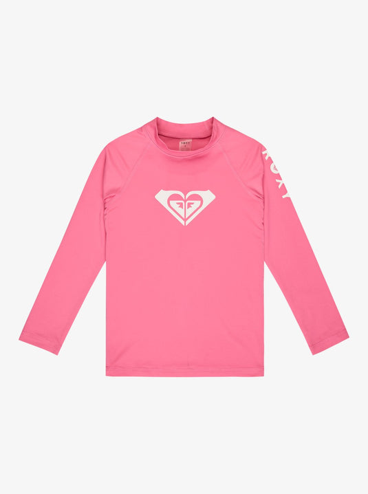 Roxy Kid's (2-7) Whole Hearted LS Rashguard Pink ERLWR03362-MLW0