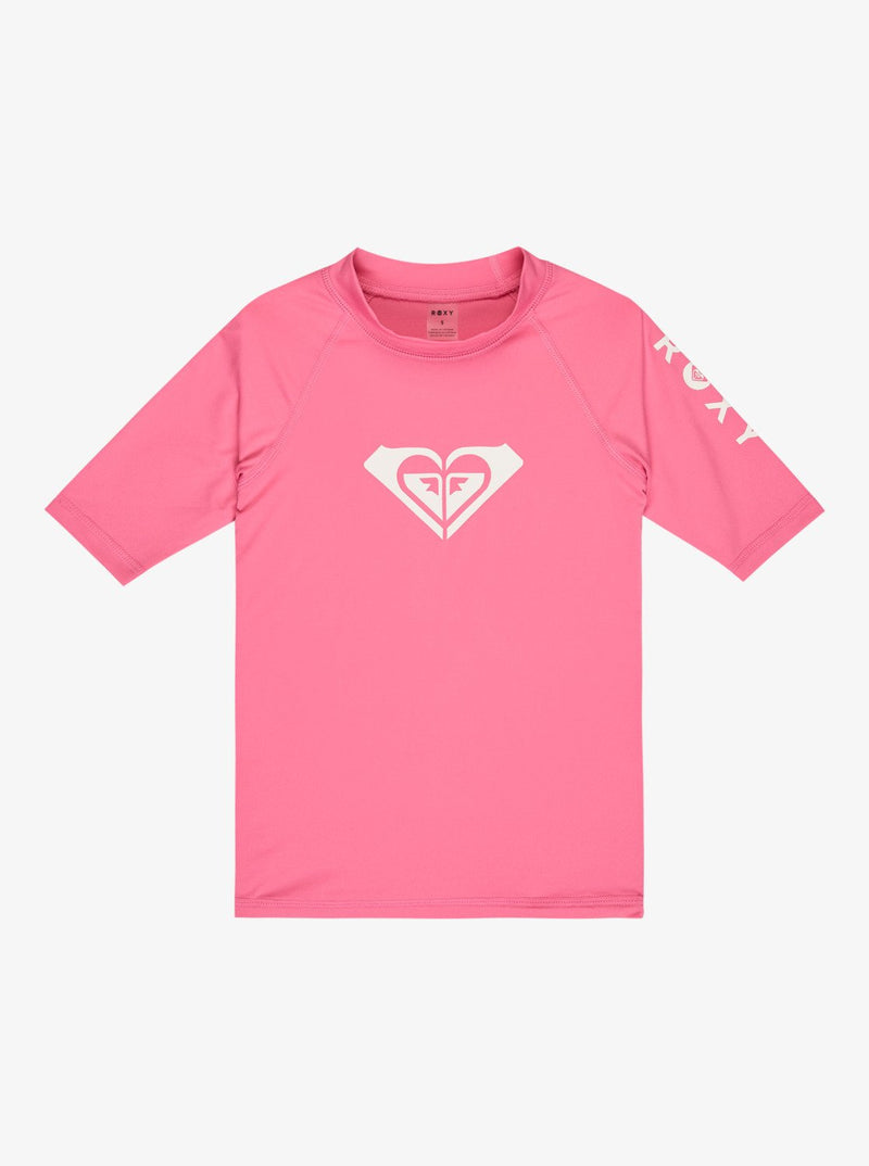 Load image into Gallery viewer, Roxy Kid's (2-7) Whole Hearted SS Rashguard Pink ERLWR03363-MLW0
