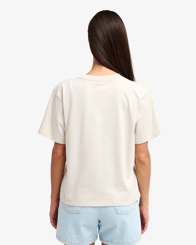 Load image into Gallery viewer, RVCA Women's Twin Tulips Easy T-shirt Ceramic EVJZT00167-CER
