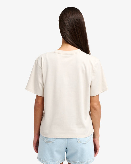 RVCA Women's Twin Tulips Easy T-shirt Ceramic EVJZT00167-CER
