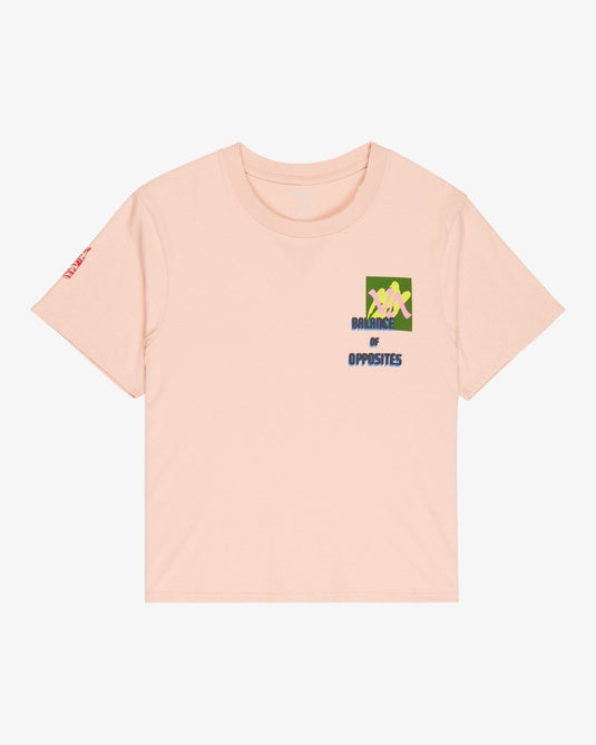 RVCA Women's Love Birds Easy T-shirt Dusty Pink EVJZT00168-MFW0