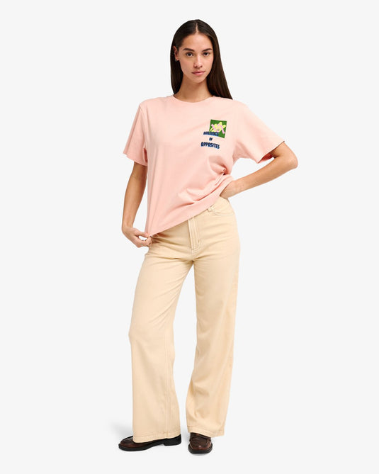 RVCA Women's Love Birds Easy T-shirt Dusty Pink EVJZT00168-MFW0