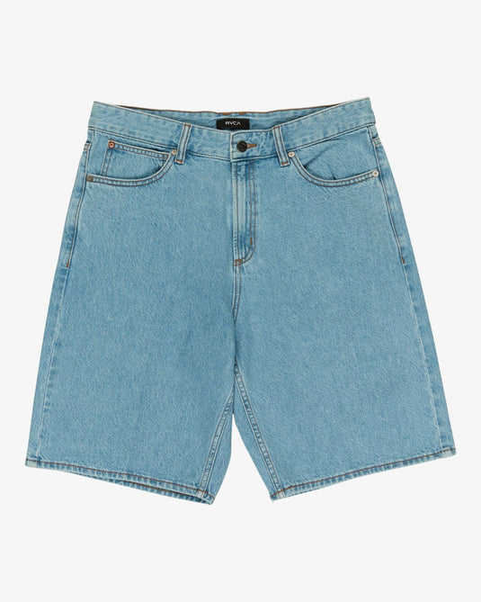 RVCA Men's Skate Denim Shorts Bleach Wash EVYDS03000-BEJW