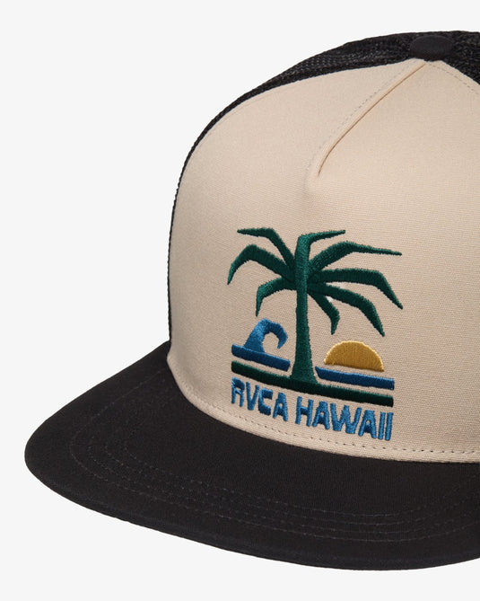RVCA Unisex Resort Inc Trucker Cap Silver Bleach EVYHA03018-SLB