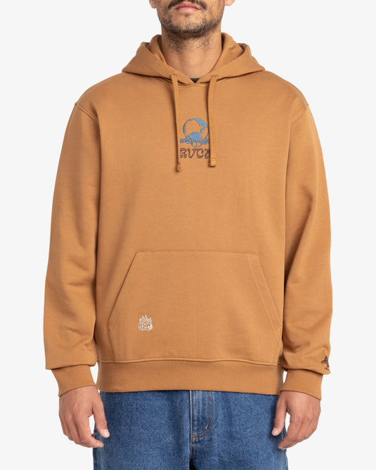 RVCA Men's Scorched Lands Pullover Hoodie Camel EVYSF00116-CAM