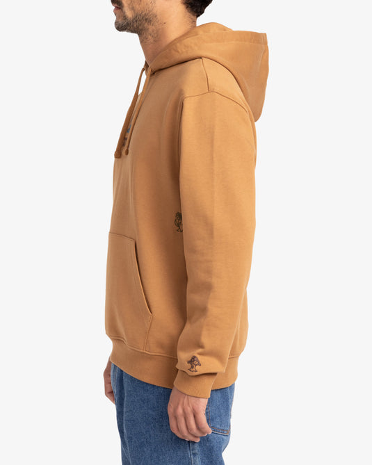 RVCA Men's Scorched Lands Pullover Hoodie Camel EVYSF00116-CAM
