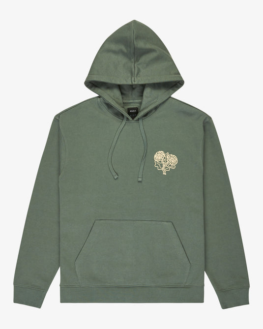 RVCA Men's Flower Balance Hoodie Balsam Green EVYSF00139-GNB0