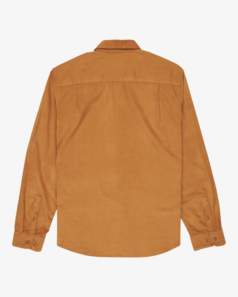 Load image into Gallery viewer, RVCA Men&#39;s Freeman Cord Long Sleeve Shirt Camel EVYWT03001-CAM
