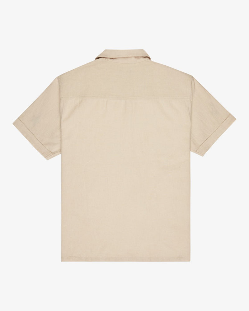 Load image into Gallery viewer, RVCA Men's Antonia Figueiredo Elements Short Sleeve Shirt Moonbeam EVYWT03002-SEZ0
