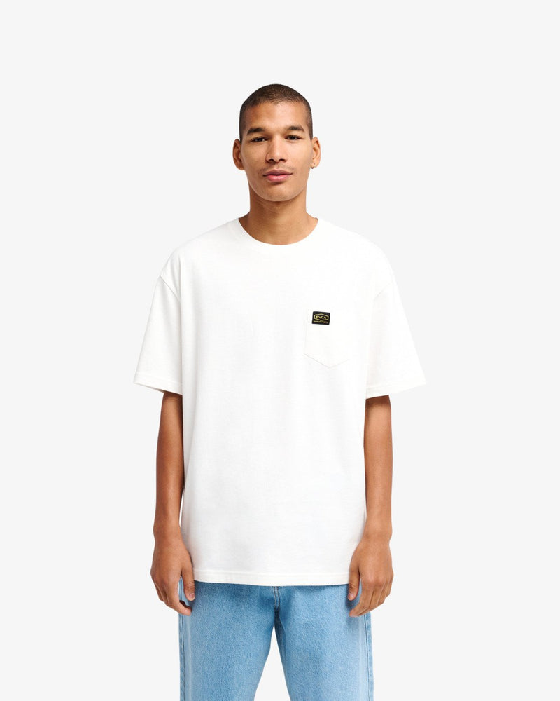 Load image into Gallery viewer, RVCA Men's Americana Pocket Short Sleeve T-Shirt Antique White EVYZT00127-ANW
