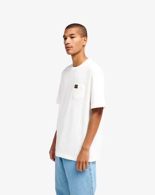 RVCA Men's Americana Pocket Short Sleeve T-Shirt Antique White EVYZT00127-ANW