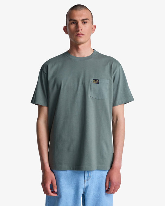 RVCA Men's Americana Pocket Short Sleeve T-Shirt Sage Leaf EVYZT00127-SLE