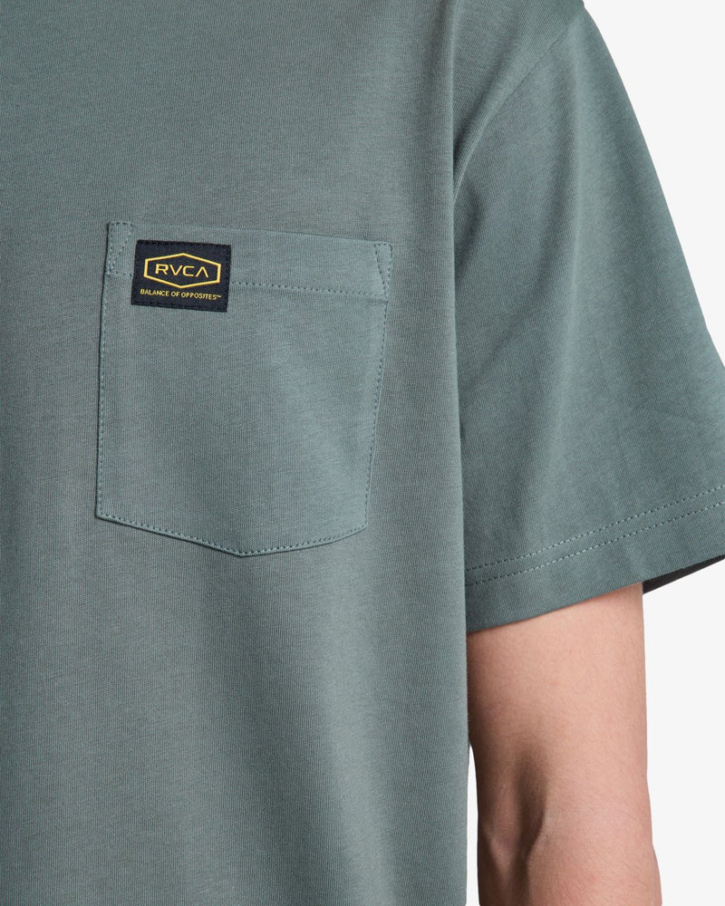 Load image into Gallery viewer, RVCA Men's Americana Pocket Short Sleeve T-Shirt Sage Leaf EVYZT00127-SLE
