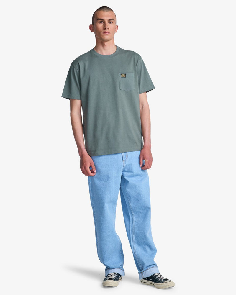 Load image into Gallery viewer, RVCA Men's Americana Pocket Short Sleeve T-Shirt Sage Leaf EVYZT00127-SLE
