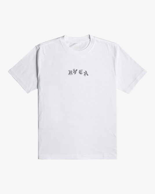 Rvca Men's Dream Reaper Relaxed Fit T-Shirt White EVYZT00173-WHT