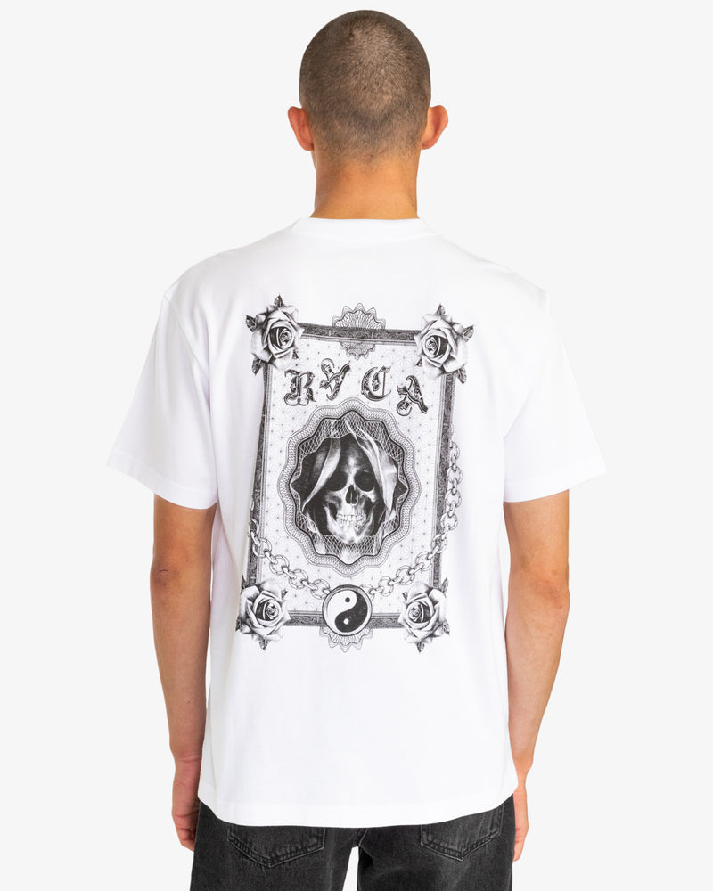 Load image into Gallery viewer, Rvca Men&#39;s Dream Reaper Relaxed Fit T-Shirt White EVYZT00173-WHT
