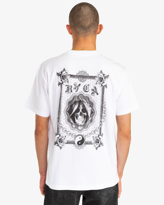 Rvca Men's Dream Reaper Relaxed Fit T-Shirt White EVYZT00173-WHT