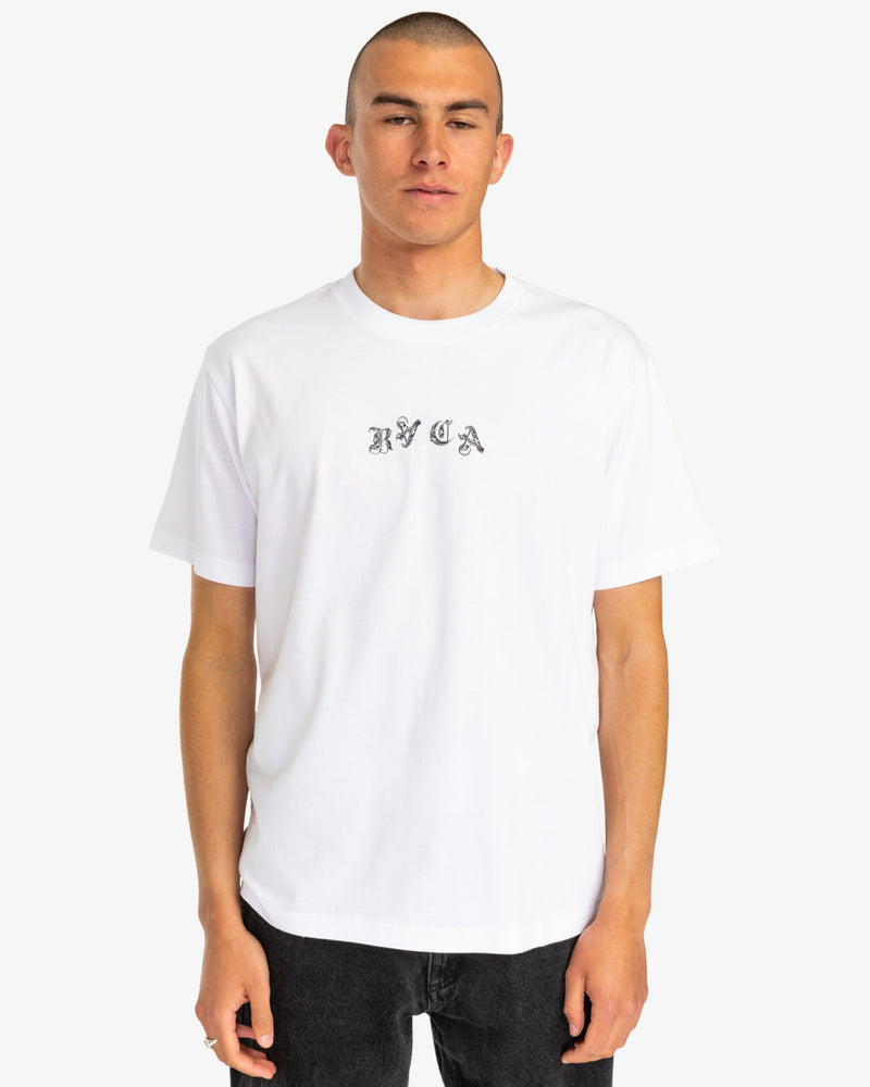 Load image into Gallery viewer, Rvca Men&#39;s Dream Reaper Relaxed Fit T-Shirt White EVYZT00173-WHT
