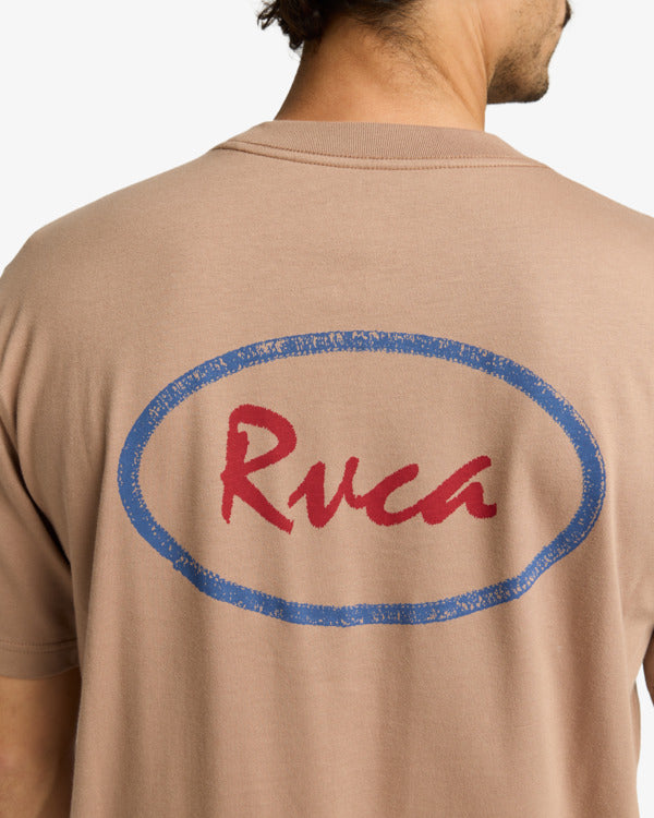 Load image into Gallery viewer, RVCA Men&#39;s Logo Short Sleeves T-Shirt Sonora Brown EVYZT00244_CME0
