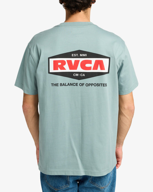 RVCA Men's Logo Short Sleeves T-Shirt Lead EVYZT00244_SLK0