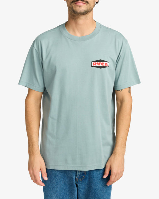 RVCA Men's Logo Short Sleeves T-Shirt Lead EVYZT00244_SLK0