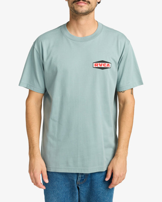 RVCA Men's Logo Short Sleeves T-Shirt Lead EVYZT00244_SLK0