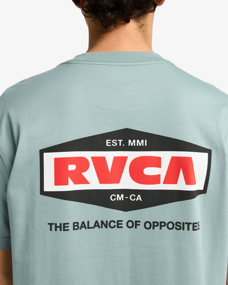 Load image into Gallery viewer, RVCA Men&#39;s Logo Short Sleeves T-Shirt Lead EVYZT00244_SLK0
