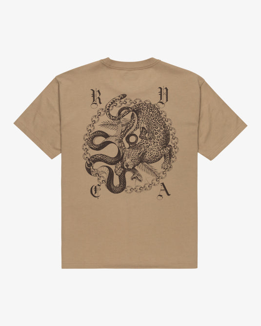 RVCA Men's Benj Battle T-Shirt Coyote EVYZT00254_TMT0