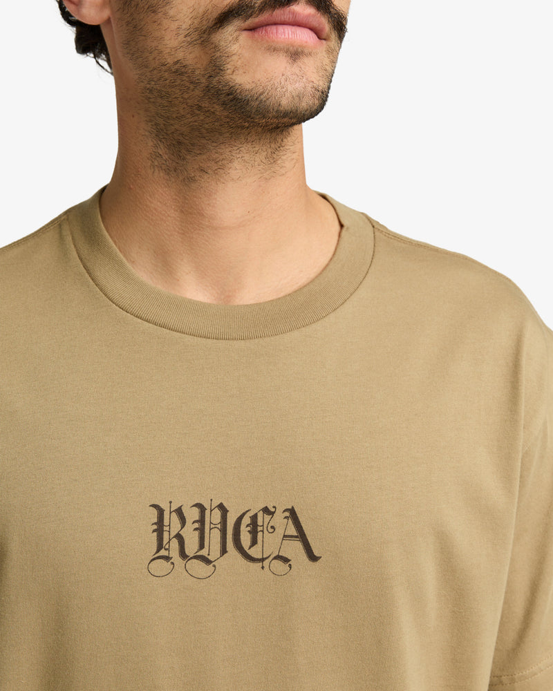 Load image into Gallery viewer, RVCA Men&#39;s Benj Battle T-Shirt Coyote EVYZT00254_TMT0
