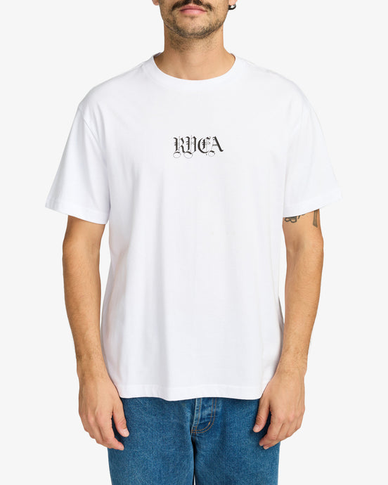RVCA Men's Benj Battle T-Shirt White EVYZT00254_WHT
