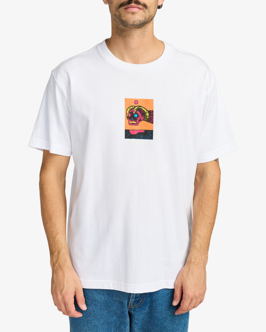 RVCA Men's Superblast Short Sleeves T-Shirt White EVYZT00257-WHT